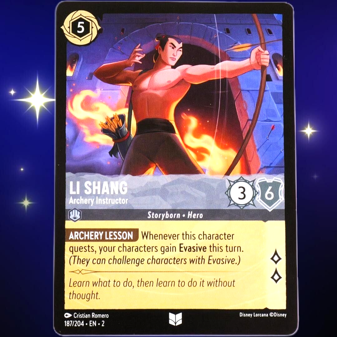 Li Shang Archery Instructor - Disney Lorcana TCG Rise of the Floodborn #187/204