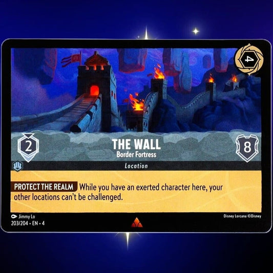 The Wall Border Fortress - Rare - Disney Lorcana TCG Ursula's Return #203/204