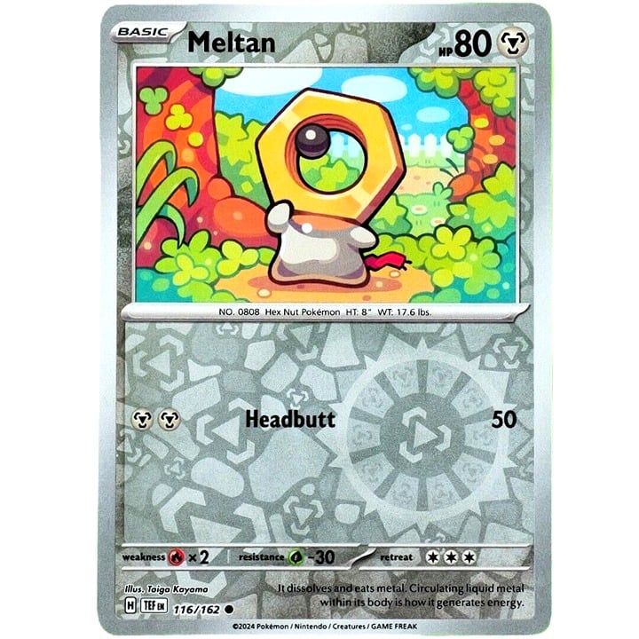 Meltan - Reverse Holo - Pokemon TCG Scarlet & Violet Temporal Forces #116/162