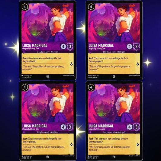 4x Luisa Madrigal Magically Strong One - Disney Lorcana Ursula's Return #47/204