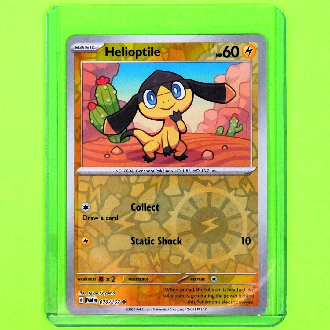 Helioptile - Reverse Holo - Pokemon Scarlet & Violet Twilight Masquerade 070/167