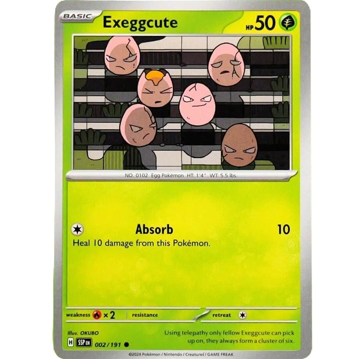 Exeggcute - Common - Pokemon TCG Surging Sparks #002/191