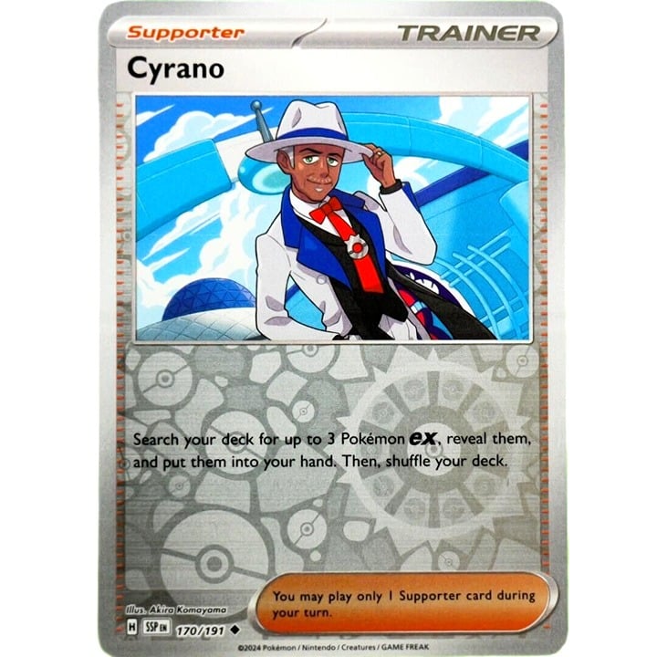 Cyrano - Reverse Holo - Pokemon TCG Surging Sparks #170/191 Unveiled Treasures Cyrano - Reverse Holo - Pokemon TCG Surging Sparks #170/191 Unveiled Treasures