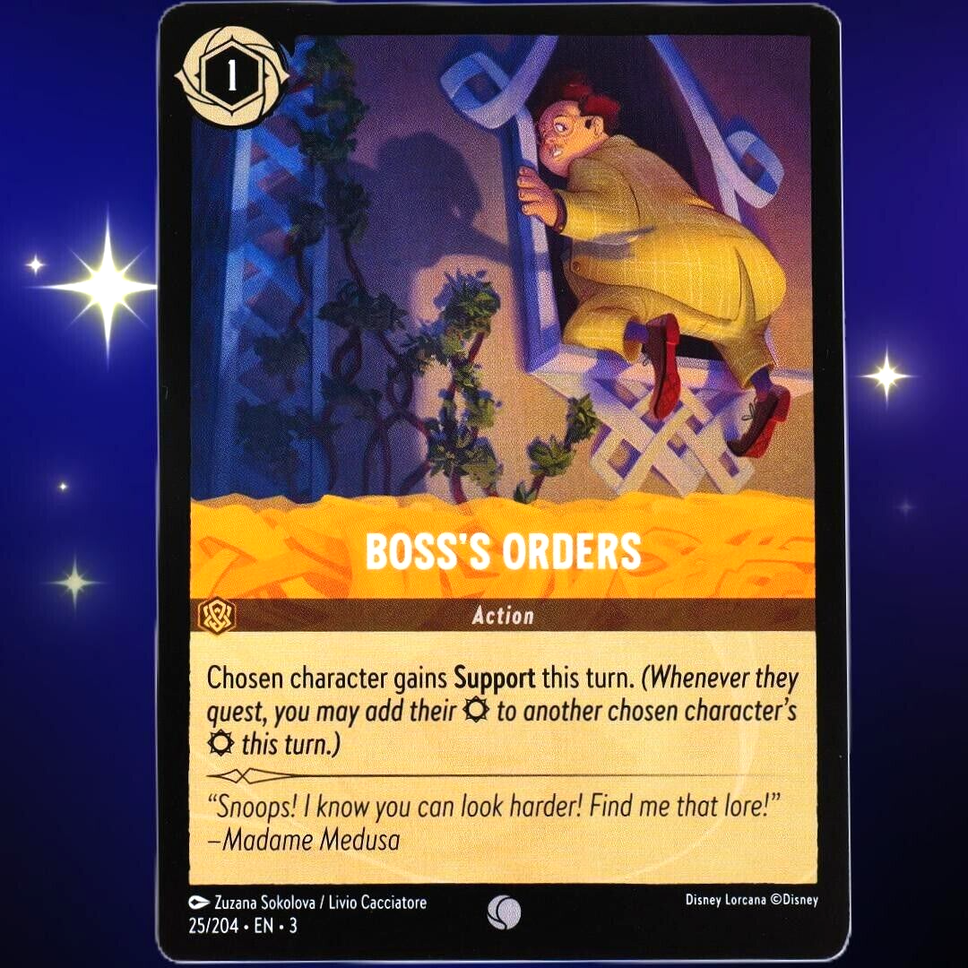 Boss's Orders - Common - Disney Lorcana TCG Into the Inklands #25/204