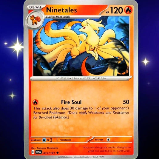 Ninetales - Uncommon - Pokemon TCG Surging Sparks #017/191