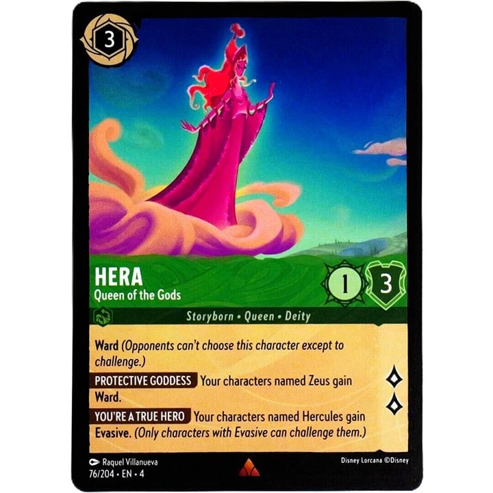 Hera Queen of the Gods - Rare - Disney Lorcana TCG Ursula's Return #76/204