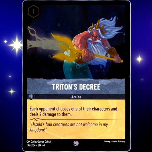 (Foil) Triton's Decree - Common - Disney Lorcana TCG Ursula's Return #199/204