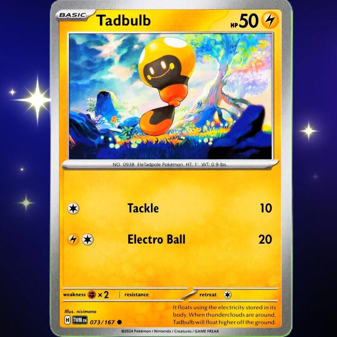 Tadbulb - Common - Pokemon TCG Scarlet & Violet Twilight Masquerade #073/167