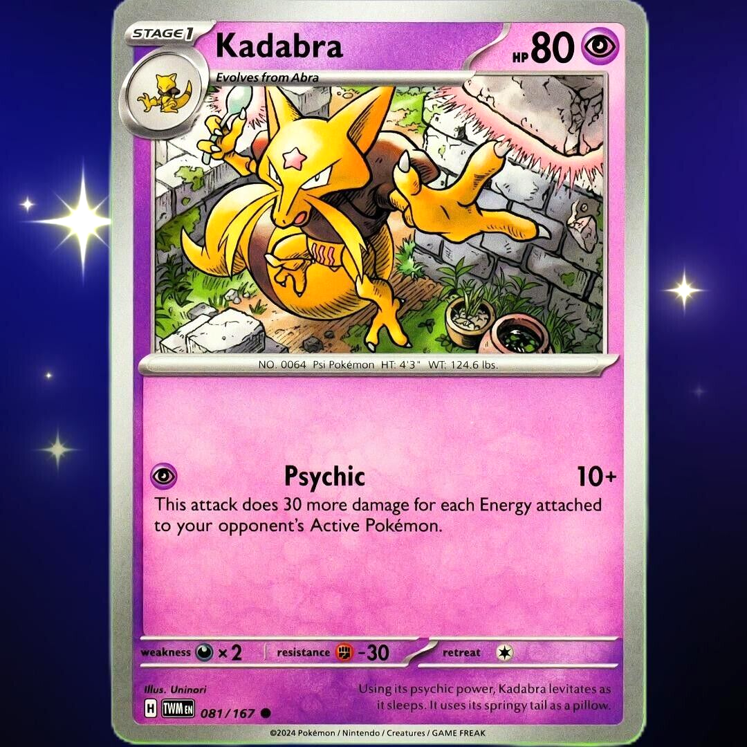 Kadabra - Common - Pokemon TCG Scarlet & Violet Twilight Masquerade #081/167