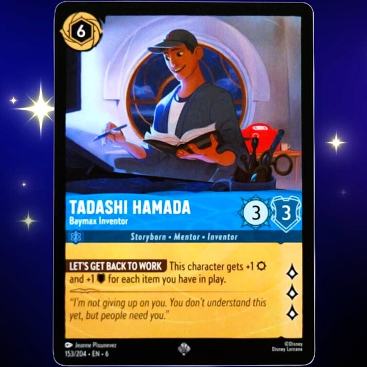 Tadashi Hamada Baymax Inventor - Super Rare - Lorcana TCG Azurite Sea #153/204