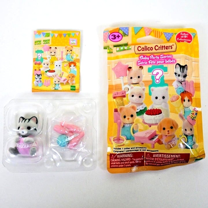 Calico Critters Fisher Cat Baby from the Baby Party Series