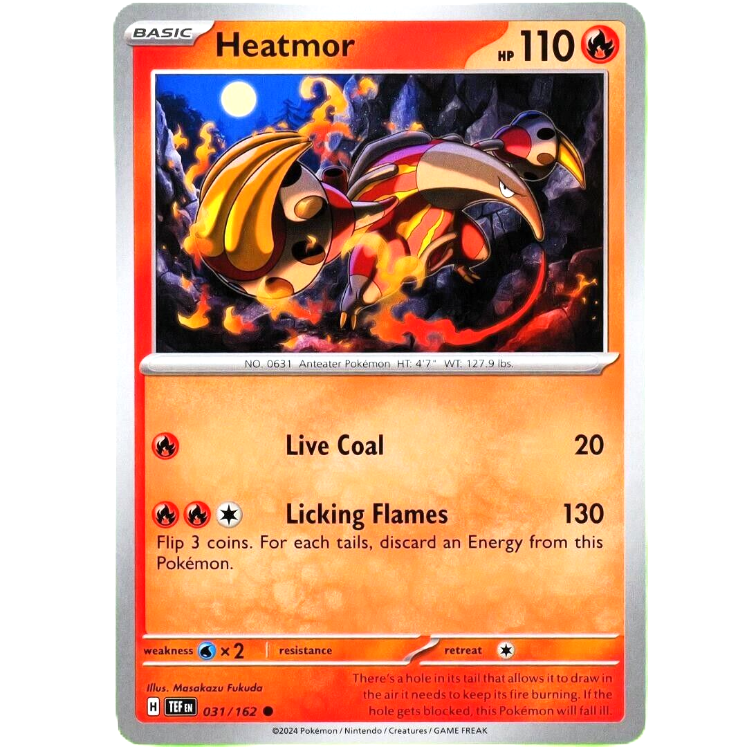Heatmor - Common - Pokemon TCG Scarlet & Violet Temporal Forces #031/162