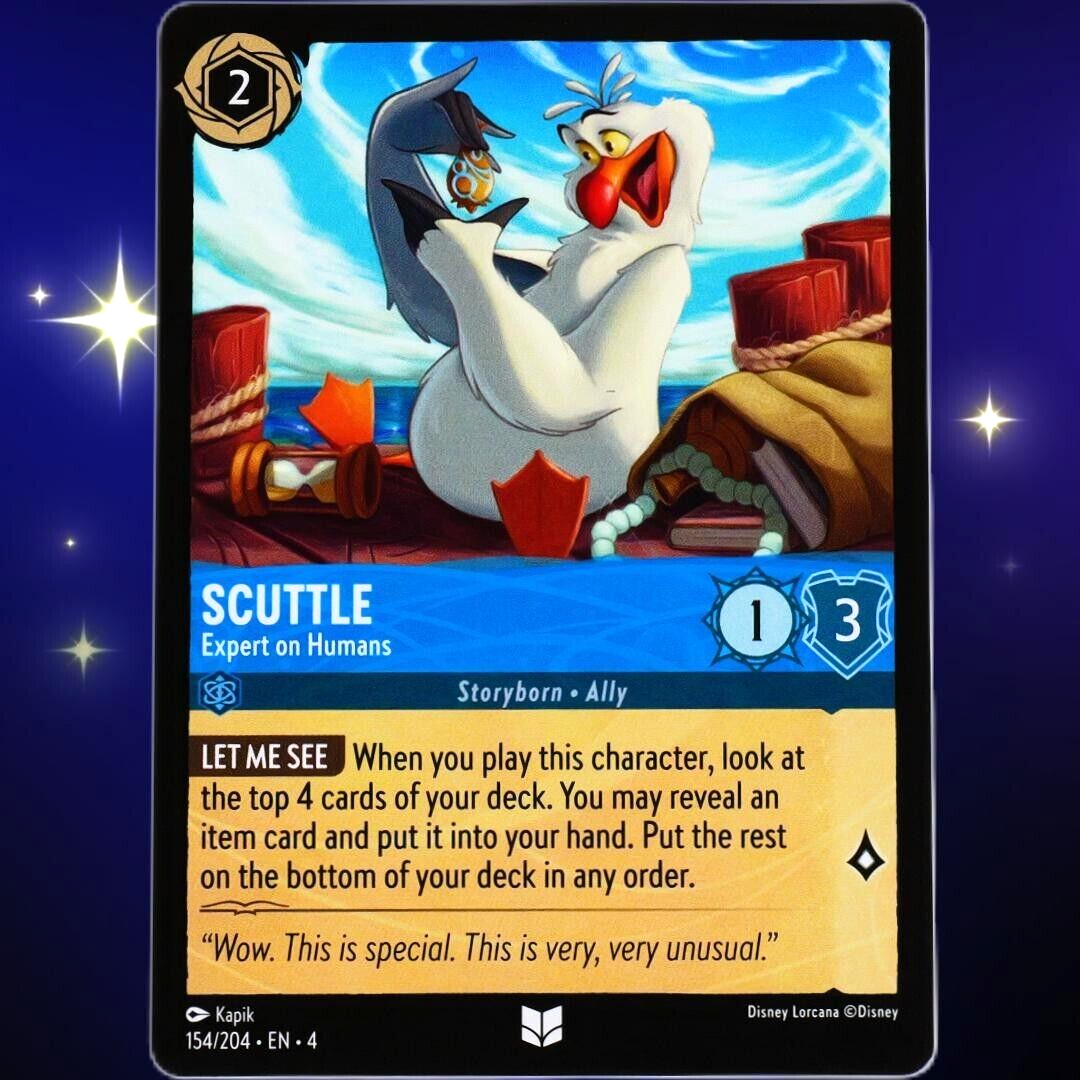 Scuttle Expert on Humans - Uncommon - Disney Lorcana Ursula's Return #154/204