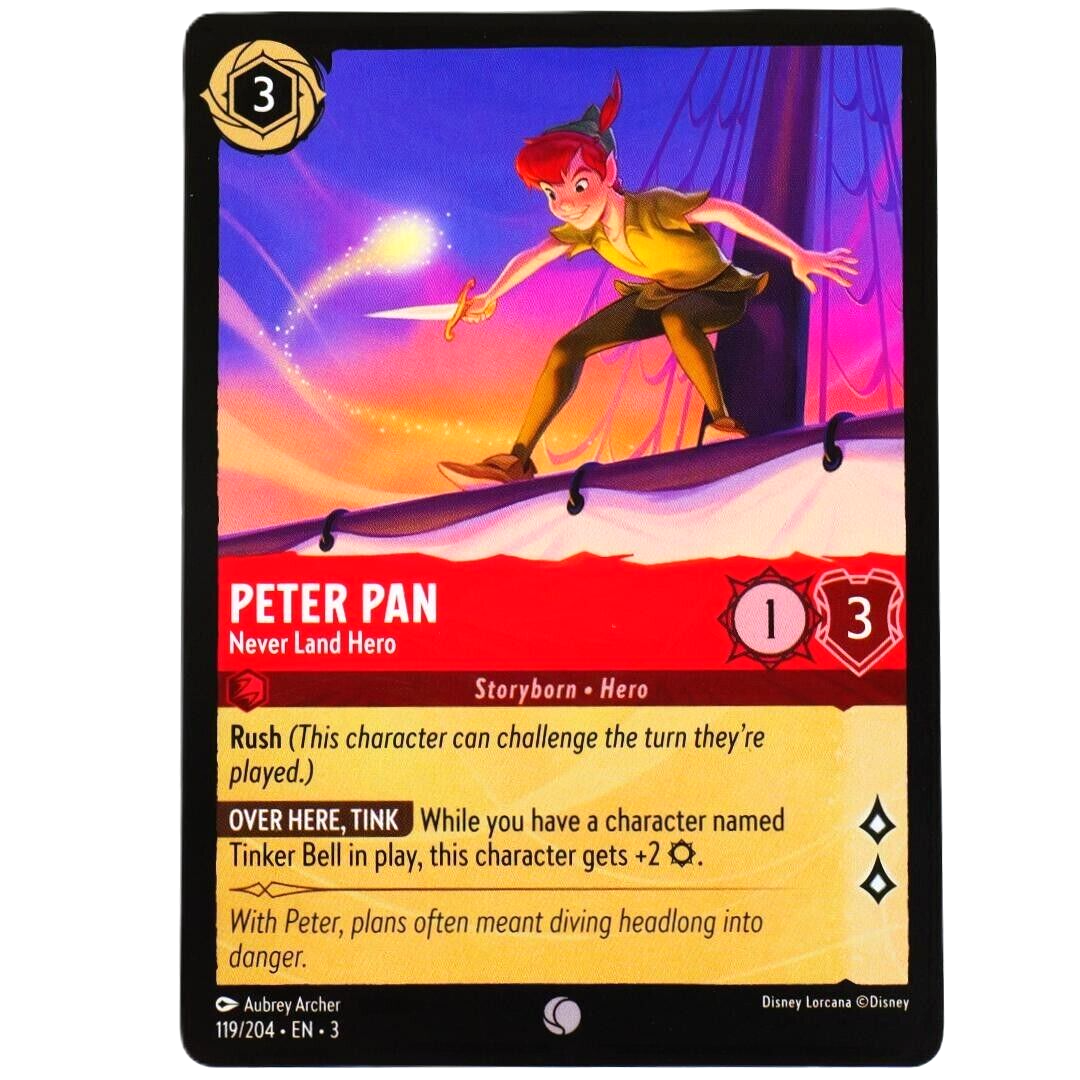 Peter Pan Never Land Hero - Common - Disney Lorcana Into the Inklands #119/204