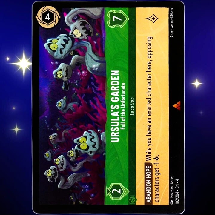 Ursula's Garden Full of the Unfortunate - Lorcana TCG Ursula's Return #102/204