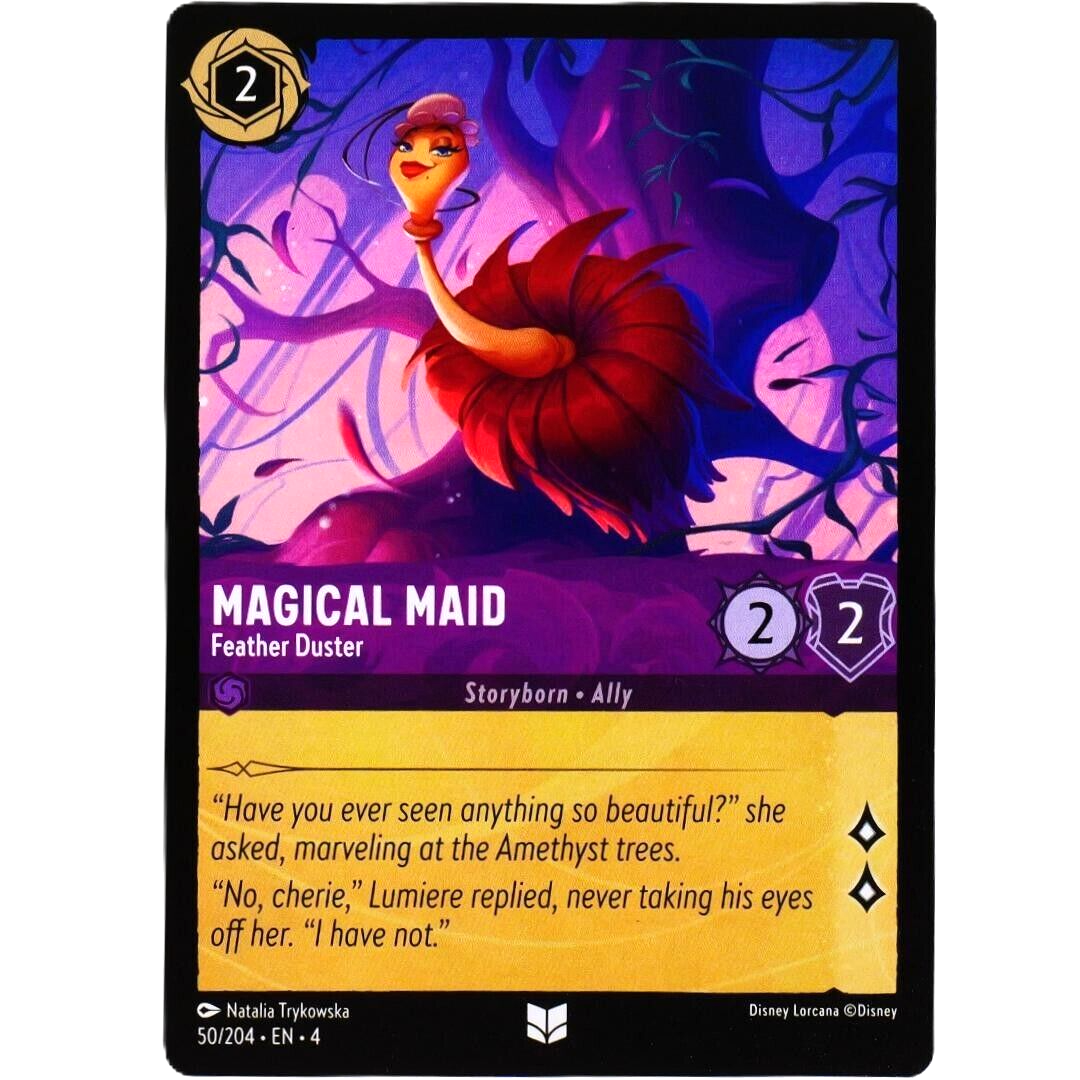 Magical Maid Feather Duster - Uncommon - Disney Lorcana Ursula's Return #50/204