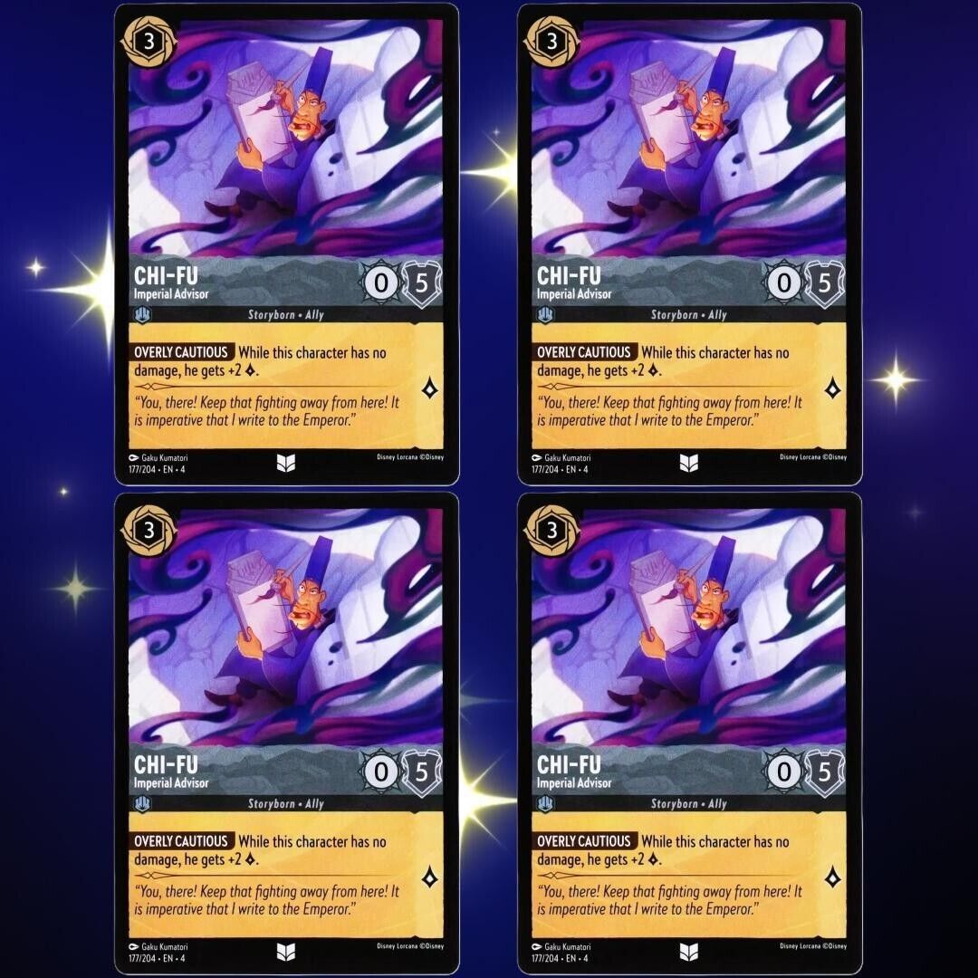 4x Chi-Fu Imperial Advisor - Uncommon - Disney Lorcana Ursula's Return #177/204