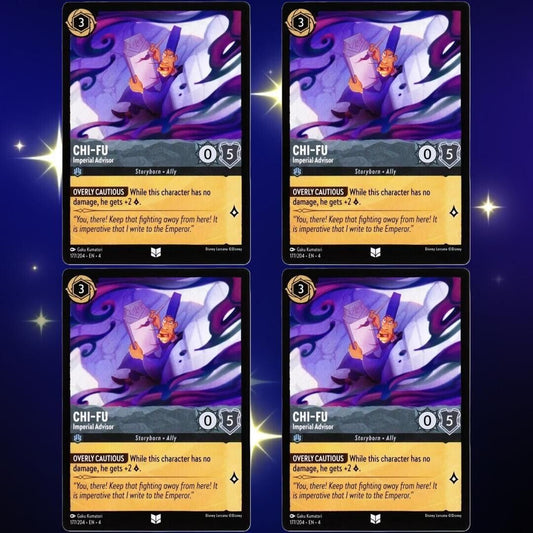 4x Chi-Fu Imperial Advisor - Uncommon - Disney Lorcana Ursula's Return #177/204