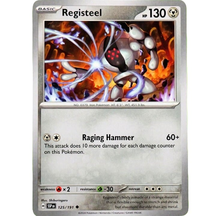 Registeel - Uncommon - Pokemon TCG Surging Sparks #125/191