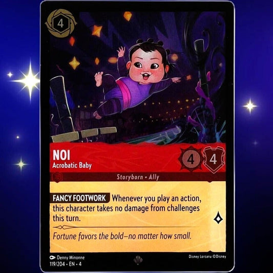 (Foil) Noi Acrobatic Baby - Super Rare - Disney Lorcana Ursula's Return #119/204