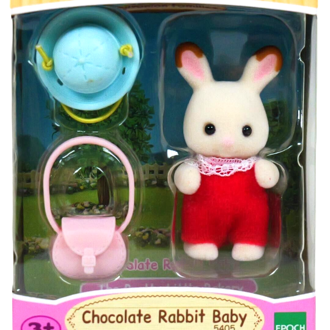 Sylvanian Families Chocolate Rabbit Baby Play Set