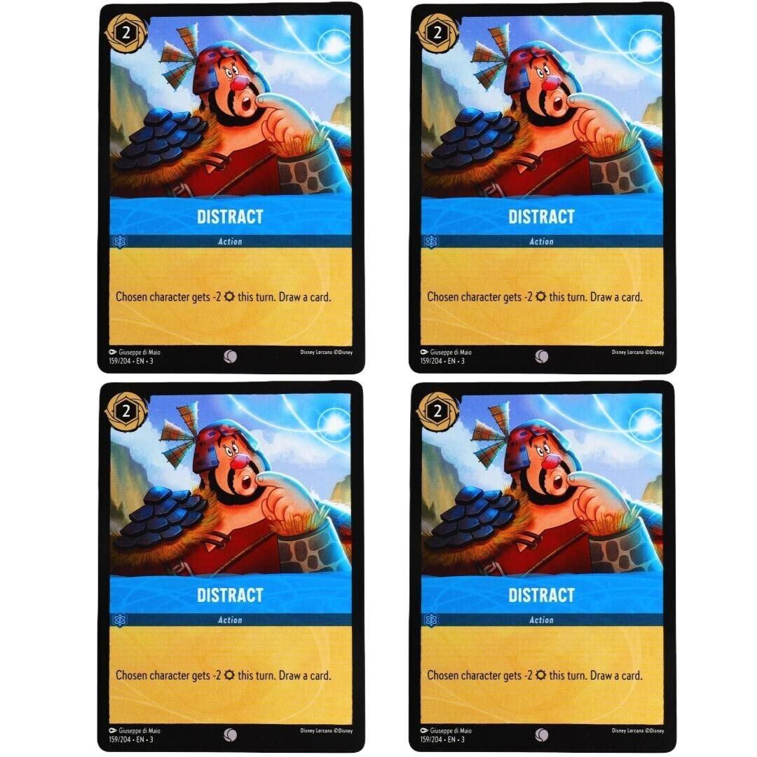4x Distract Action Card - Common - Disney Lorcana TCG Into the Inklands #159/204