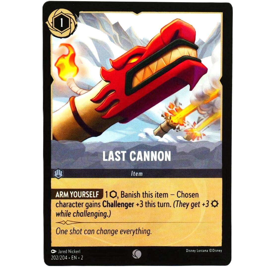 Last Cannon Item Card - Common - Disney Lorcana Rise of the Floodborn #202/204