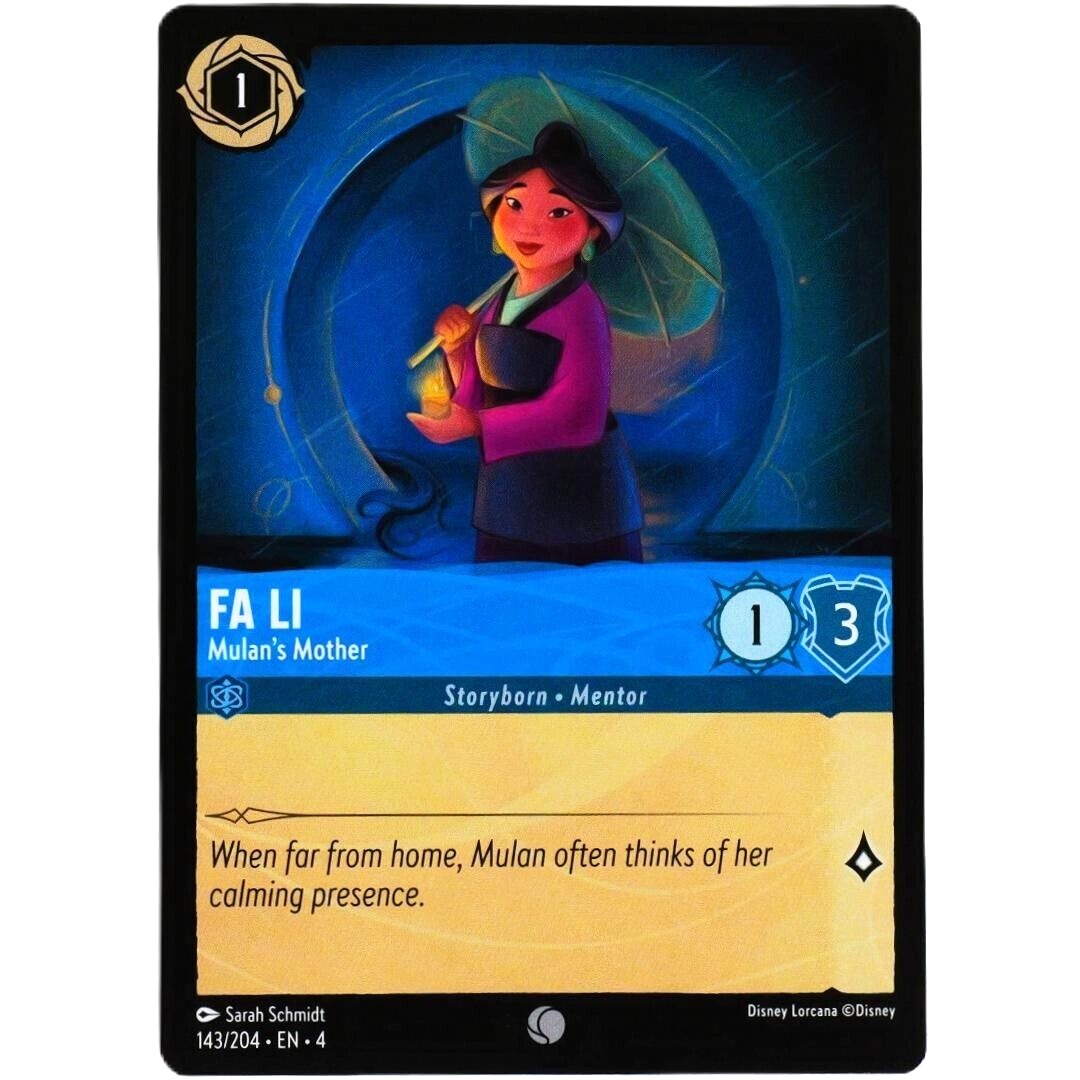 4x Fa Li Mulan's Mother - Common - Disney Lorcana TCG Ursula's Return #143/204