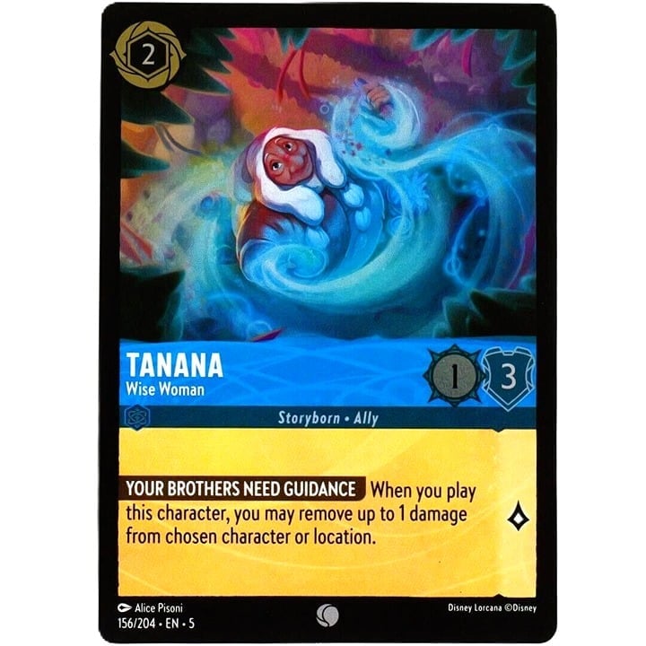 (Foil) Tanana Wise Woman - Common - Disney Lorcana TCG Shimmering Skies #156/204