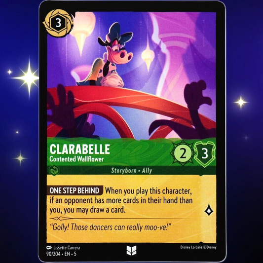 Clarabelle Contented Wallflower - Disney Lorcana TCG Shimmering Skies #90/204