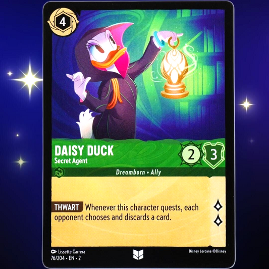 Daisy Duck Secret Agent - Disney Lorcana TCG Rise of the Floodborn #76/204