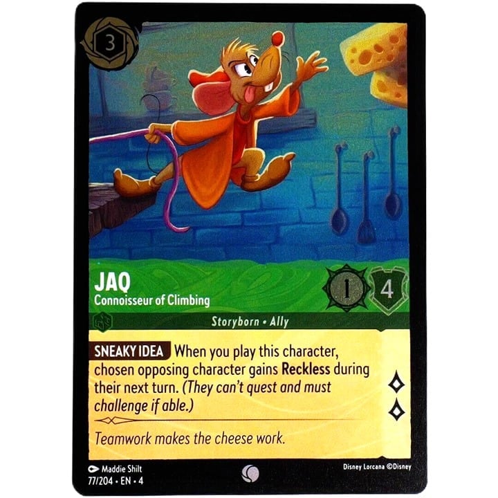 (Foil) Jaq Connoisseur of Climbing - Disney Lorcana TCG Ursula's Return #77/204