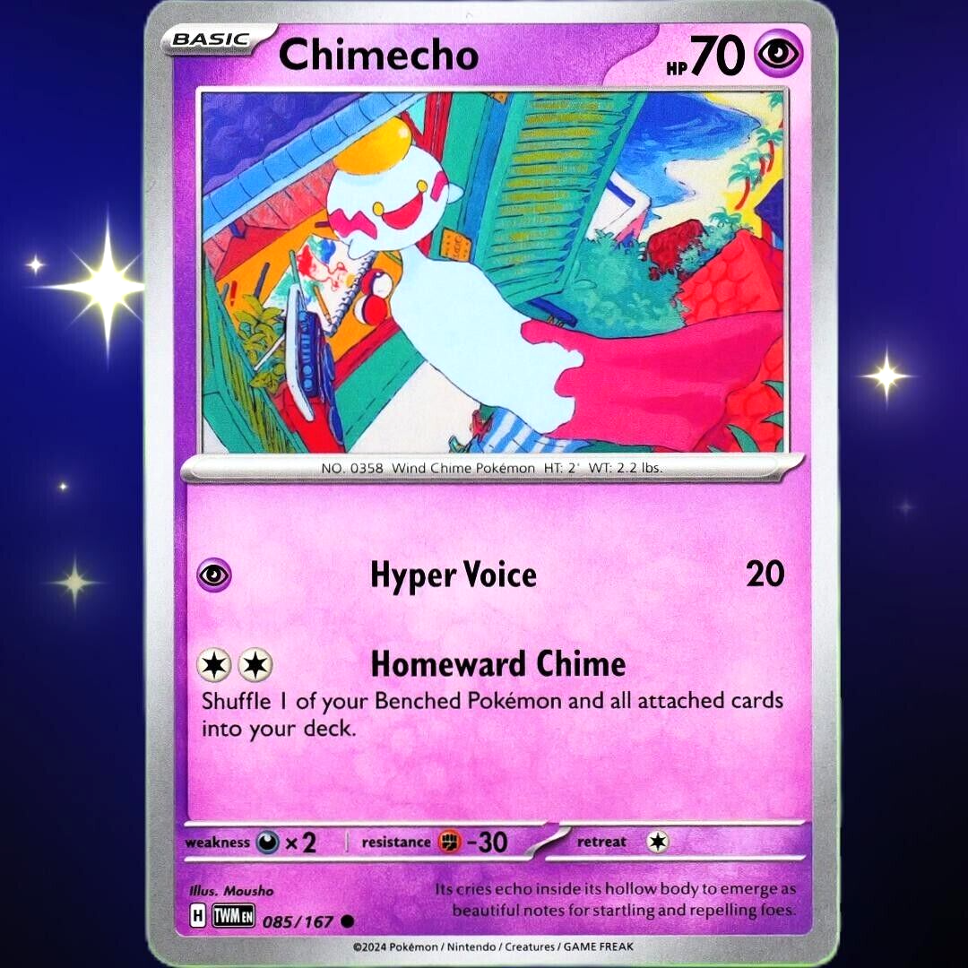 Chimecho - Common - Pokemon TCG Scarlet & Violet Twilight Masquerade #085/167