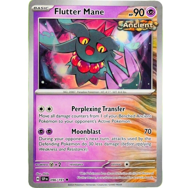 Flutter Mane - Uncommon - Pokemon TCG Surging Sparks #096/191