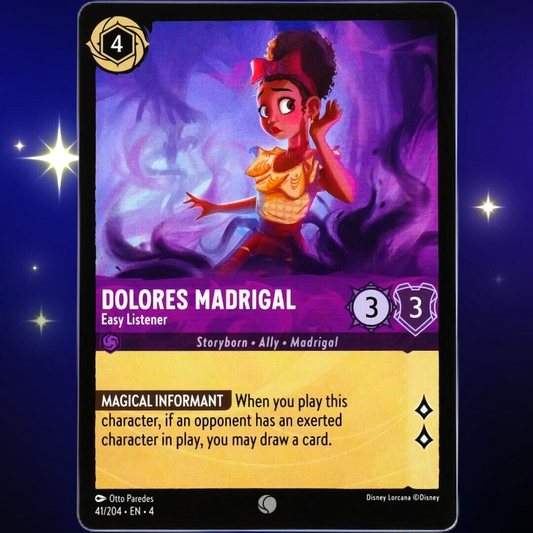 Dolores Madrigal Easy Listener - Common - Disney Lorcana Ursula's Return #41/204