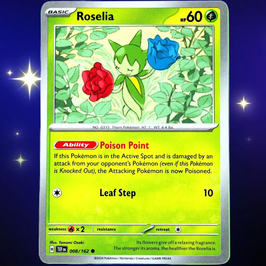 Roselia - Common - Pokemon TCG Scarlet & Violet Temporal Forces #008/162