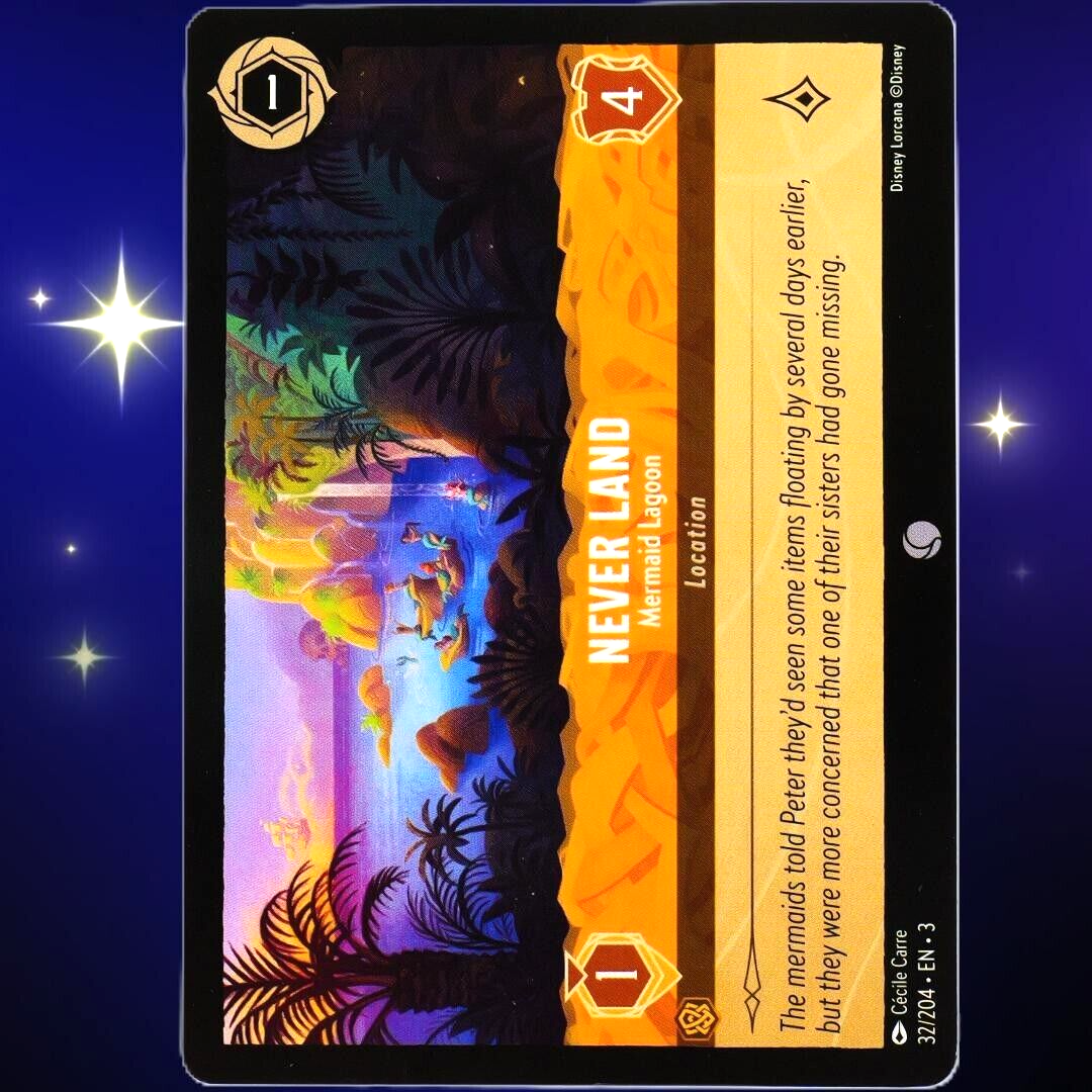 Never Land Mermaid Lagoon - Common - Disney Lorcana Into the Inklands #32/204