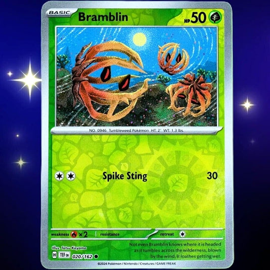 Bramblin - Reverse Holo - Pokemon TCG Scarlet & Violet Temporal Forces #020/162