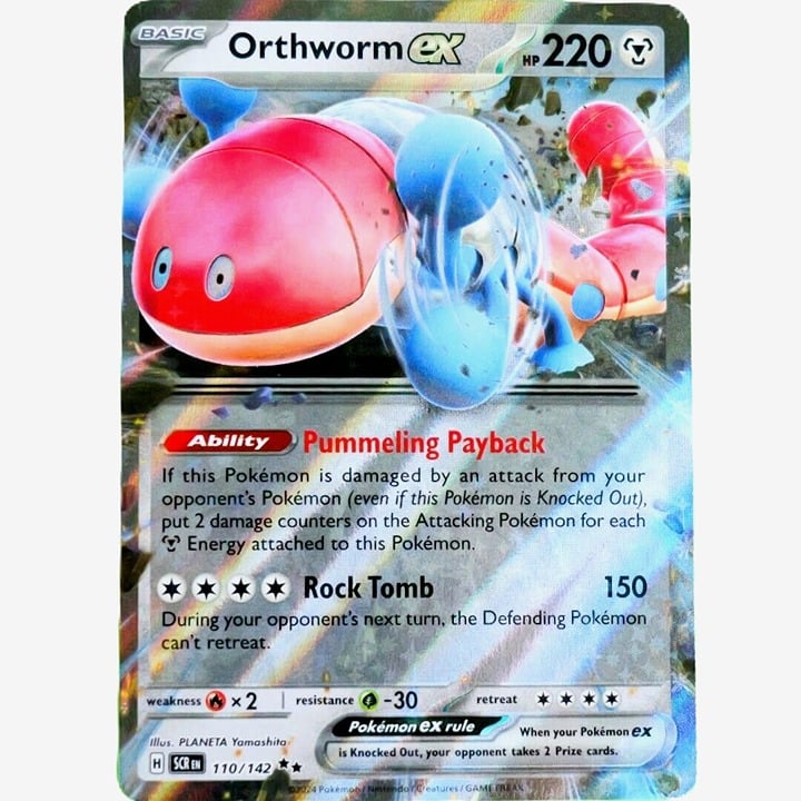 Orthworm EX - Double Rare Holo - Pokemon TCG Stellar Crown #110/142