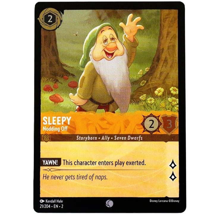 (Foil) Sleepy Nodding Off - Disney Lorcana TCG Rise of the Floodborn #21/204