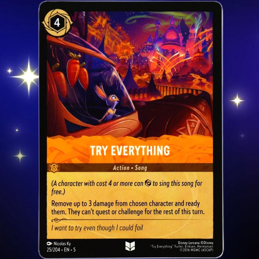 Try Everything - Uncommon - Disney Lorcana TCG Shimmering Skies #25/204