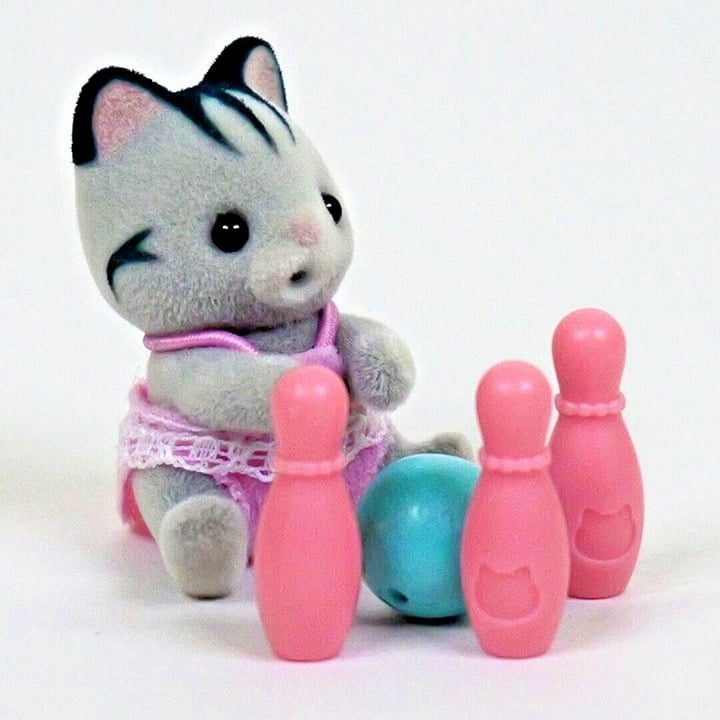 Calico Critters Fisher Cat Baby from the Baby Party Series