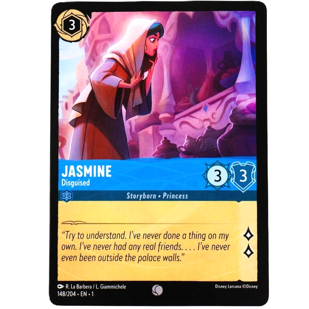 4x Jasmine Disguised - Common - Disney Lorcana TCG The First Chapter #148/204