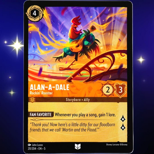 Alan-A-Dale Rockin' Rooster - Disney Lorcana TCG Shimmering Skies #20/204