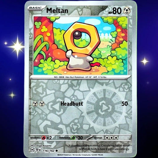 Meltan - Reverse Holo - Pokemon TCG Scarlet & Violet Temporal Forces #116/162