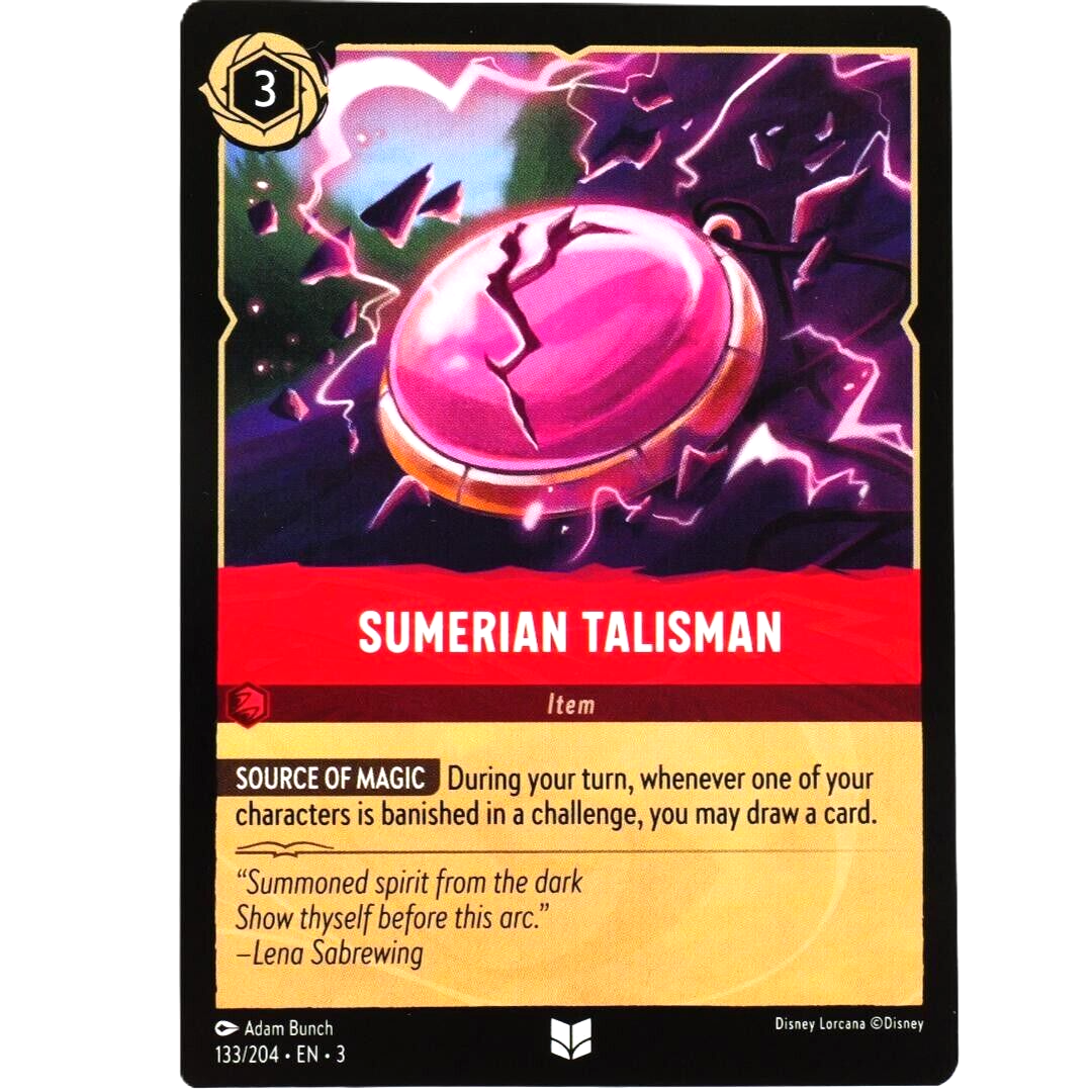 Sumerian Talisman - Uncommon - Disney Lorcana TCG Into the Inklands #133/204