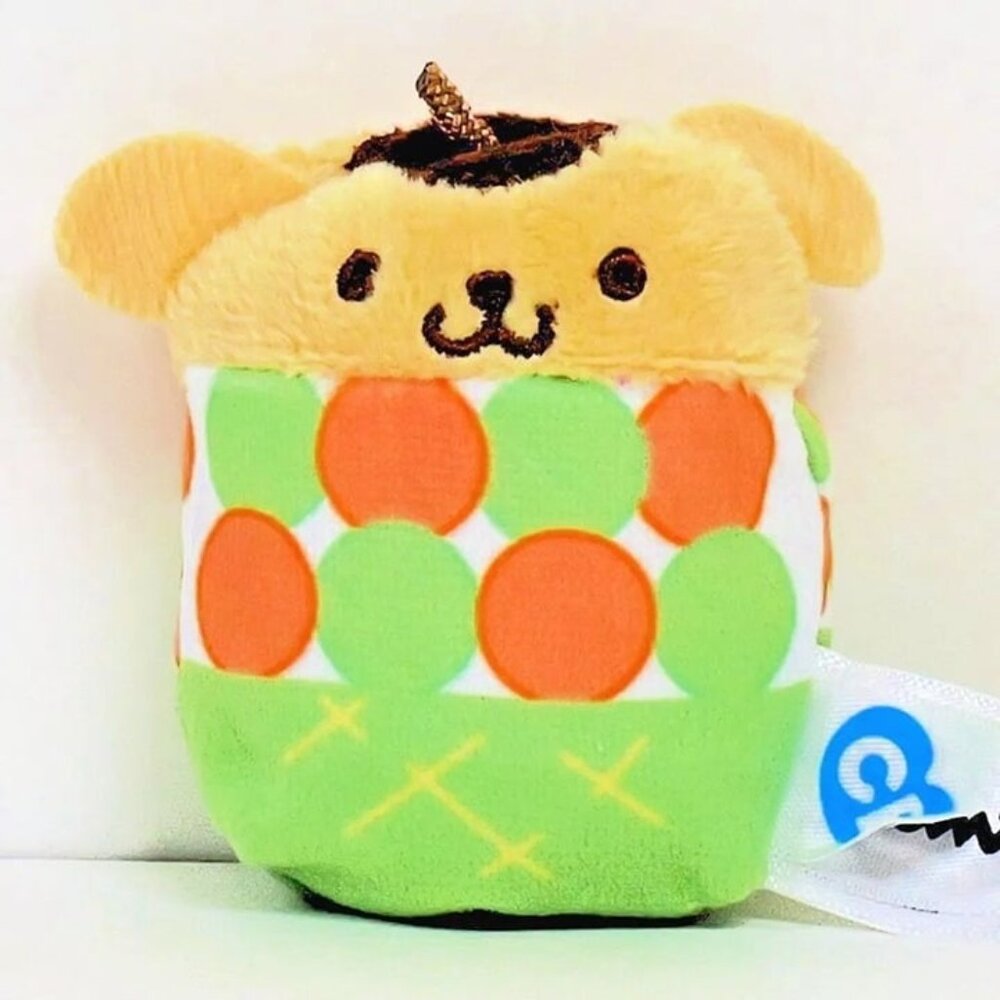 Hello Kitty and Friends Cutie Beans Series 3 - Pompompurin with Blue Clip Case - Like New