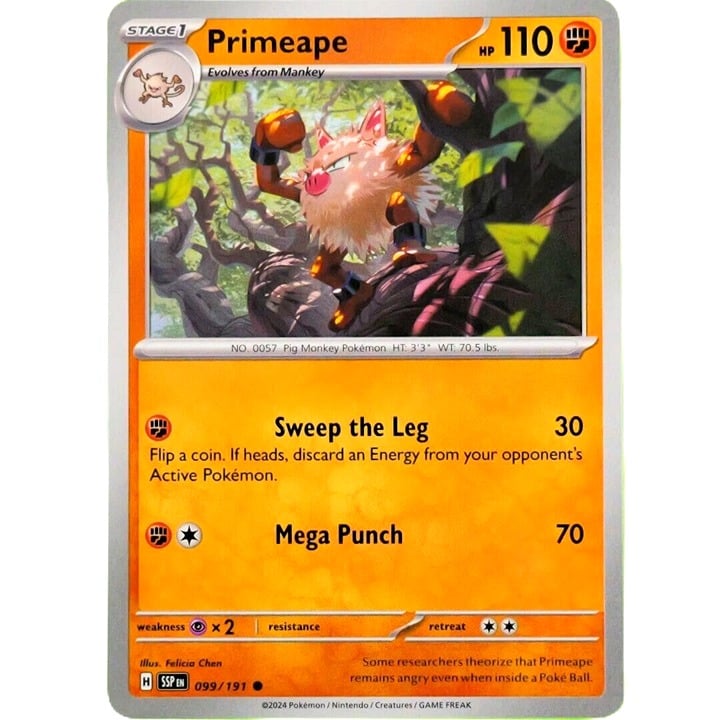 Primeape - Common - Pokemon TCG Surging Sparks #099/191