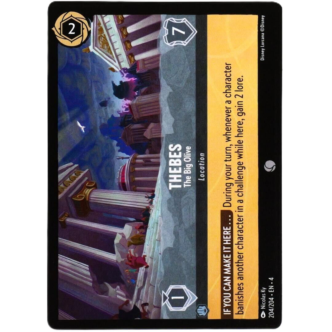 Thebes The Big Olive - Common - Disney Lorcana TCG Ursula's Return #204/204