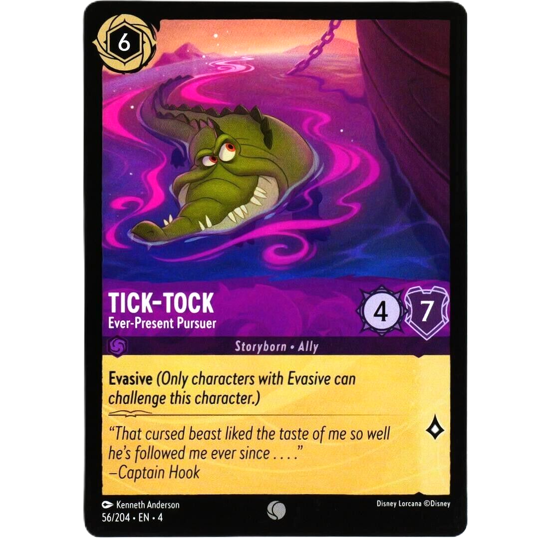 4x Tick-Tock Ever-Present Pursuer - Disney Lorcana TCG Ursula's Return #56/204